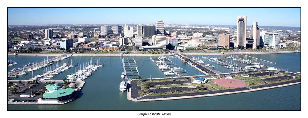 Panoramic of Corpus Christi Skyline